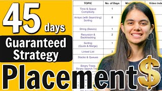 Placements  How to study in last 45 days  Step by Step Roadmap [upl. by Dlorah]