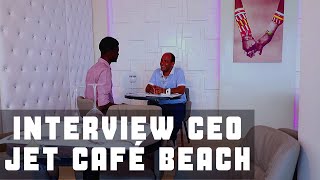 Décoration Restaurant Jet Café Beach Dakar Interview avec Youssef Nazzal  Design Sensys Afric [upl. by Dnomyad334]