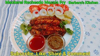 Mackerel Recheado Masala Fry food fish fishfry youtube seafood homemade [upl. by Irami]