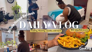 House RefreshCookingLaundryvlog home cooking food getitdone cleaning [upl. by Oicor316]