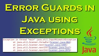 Error Guards in Java using Exceptions [upl. by Marielle]