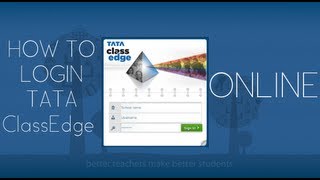 How To Login TATA ClassEdge Online [upl. by Aknahs]