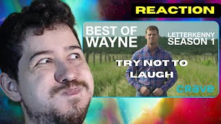 Try Not To Laught Challenge Letterkenny  Best of Wayne Season One REACTION [upl. by Verada]