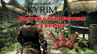 Skyrim Restoration Pot Exploit  Skyrim Guide [upl. by Ellehcyar147]