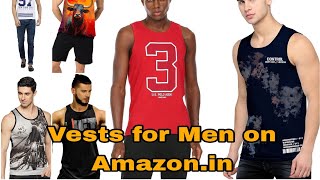 Vests for Men on Amazonin  Summer wear for Men  todaysstyle9655 [upl. by Ibbob]