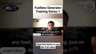 FUELLESS GENERATOR TRAINING freeenergy fuellessgenerator [upl. by Edmond]