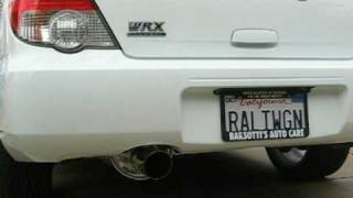 WRX SPT Exhaust revs [upl. by Nnylyma827]