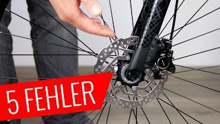 Fahrrad Scheibenbremse  5 größte Fehler  Fahrradorg [upl. by Hcire355]