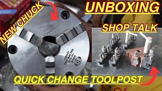 Machining Custom Spacer for Quick Change Tool Post Unboxing Lathe Chuck amp Indexable Milling Cutters [upl. by Akemor122]