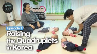 Episode 1 A Korean couple raising quadruplets  couple vlog [upl. by Aimej]