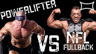 Powerlifter vs NFL Fullback  225 BENCH for MAX REPS [upl. by Devora]