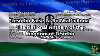 Lesotho National Anthem with vocal and lyrics Sesotho wEnglish Translation [upl. by Grimbly114]