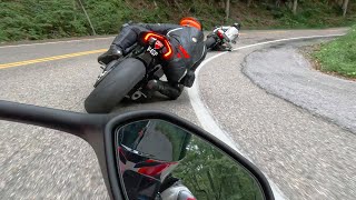 Chasing Two Fast Ducati Superbikes😈V4sp amp 1199 [upl. by Ailev]