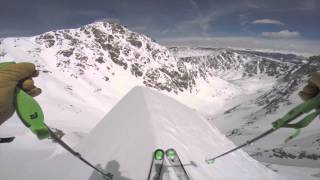 Holy Cross Ridge  North Couloir Ski Descent [upl. by Swenson]