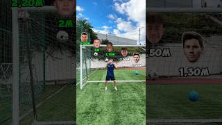 HAALAND VS MESSI HEIGHT KICK CHALLENGE⚽️challenge football soccer foryou [upl. by Aniehs]