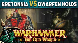 Bretonnia vs Dwarfs Warhammer The Old World Live Battle Report [upl. by Aenyl598]