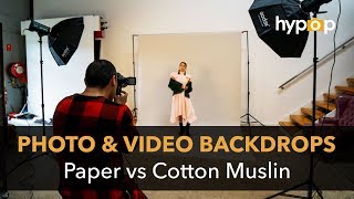 Photography and Video Backdrops  Difference Between Cotton amp Paper Backgrounds [upl. by Jobey437]