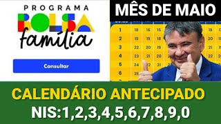 CAIXA PUBLICA CALENDÁRIO DO BOLSA FAMÍLIA MÊS DE MAIO ANTECIPADO todos os NIS 1234567890 [upl. by Nageek]