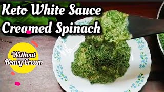 Keto Recipe  CREAMY Keto Spinach  LCHF Recipes [upl. by Ynohtnakram]