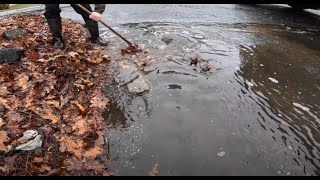 Draining Flooded Streets and Clearing Blocked Drains In My Neighborhood [upl. by Nnhoj]