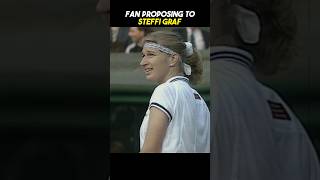 Fan Proposes Steffi Graf Mid Match [upl. by Rodman396]