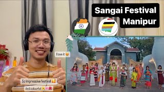 Sangai Festival Theme Song By Mangka Akswang Reaction 🥰😃 [upl. by Nyrem111]