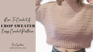 How To Crochet A Crop Top [upl. by Xavler]