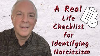 A Real Life Checklist For Identifying Narcissism [upl. by Radman]