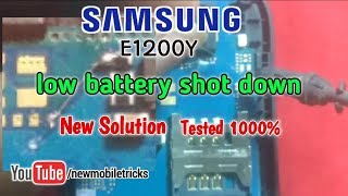 Samsung E1200Y low battery shot down solution [upl. by Aramoy]