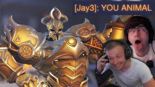 STREAMERS REACT TO THE RANK ONE REINHARDT [upl. by Elka435]