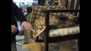 How to Upholster Padding A Chair [upl. by Ahsirak412]