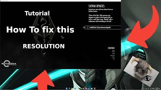 Skyrim Resolution Fix which actually works2024 [upl. by Erasaec76]