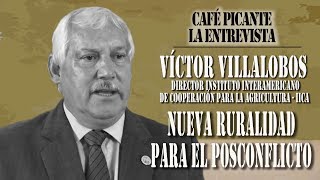 ENTREVISTA A VICTOR VILLALOBOS DIRECTOR IICA NUEVA RURALIDAD PARA EL POSCONFLICTO [upl. by Shirley]