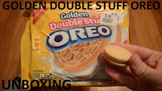 Unboxing Nabisco Golden Double Stuff Oreo Sandwich Cookies [upl. by Gerdy29]