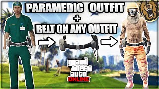 GTA 5 Online  How To Get PARAMEDIC Outfit amp Transfer Belt On ANY Outfit NO TRANSFER GLITCH 169 [upl. by Ikilisav]