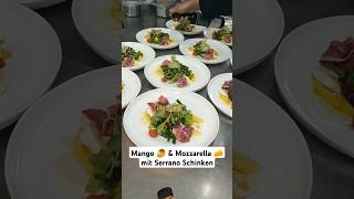 Mango 🥭 amp Mozzarella 🧀 mit Serrano Schinken shorts food restaurant [upl. by Atinahc]