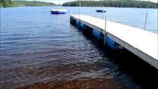 How to build a floating dock using barrels [upl. by Itraa]