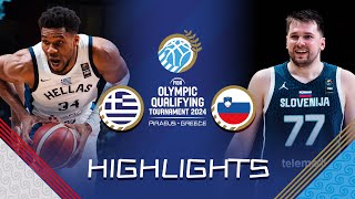 Giannis wins the battle against Luka as Greece 🇬🇷 move on  Highlights  FIBA OQT 2024 Greece [upl. by Phelia977]