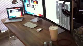 3 Monitor  Macbook Pro with Daisy Chained Thunderbolt Display 2x [upl. by Anihcak]