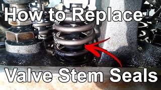 How to Replace Valve Stem Seals Without Removing the Cylinder Head  Tech Tip 09 [upl. by Klos]