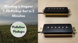 Building a Dogear P90 Pickup Set in 2 Minutes No talking [upl. by Lillie]