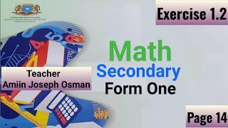 Math Form 1 Exercise 12 Part 1 Evaluate the following using a number line page 14 [upl. by Amzu268]