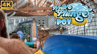 Hydro Plunge POV 4K 60FPS Great Wolf Lodge Poconos ProSlide Water Coaster  NonCopyright [upl. by Nabla]