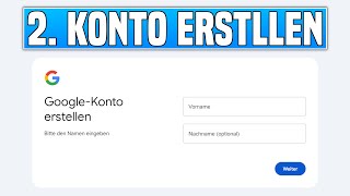 Zweites Google Konto erstellen  Zweite EMail Adresse erstellen [upl. by Culver]