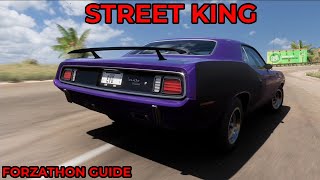 Forza Horizon 5  Forzathon Guide  Street King  Hard Charger Skill Guide 1971 Plymouth Cuda 426 [upl. by Clover]