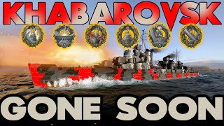 Khabarovsk 324k 4 kills 34k bxp 6 achievements  World of Warships [upl. by Agretha]