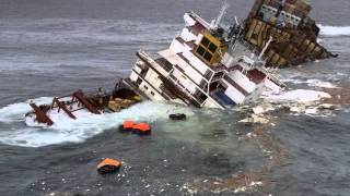 Cargo Ship Sinking  Container Ship Sinking [upl. by Goodhen863]