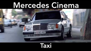 Taxi  French action comedy Dueling MercedesBenz 500E W124 Car Chase [upl. by Bab278]