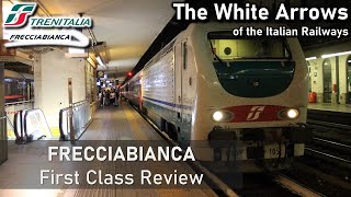 Italys White Arrow HighSpeed Train  Frecciabianca First Class Review [upl. by Onitnas702]