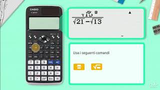 Con la calcolatrice Casio  Radice quadrata e razionalizzazione [upl. by Adiv]